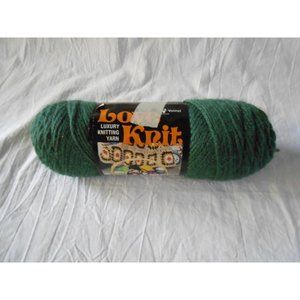 NEW Love Luxury Knit Yarn‎ Dark Green #1141 V Acrylic 4 OZ 4 PLY worsted 1 Skein